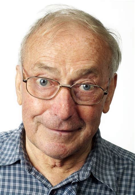 portrait   older man wearing glasses stock photo image