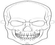 halloween mask coloring pages printable