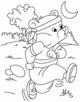 Coloring Running Pages Fitness Getcolorings Getdrawings sketch template