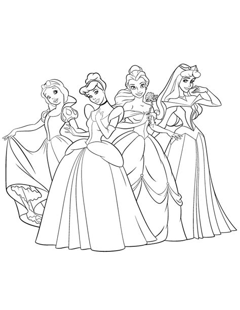 coloring pages  disney princesses coloring home