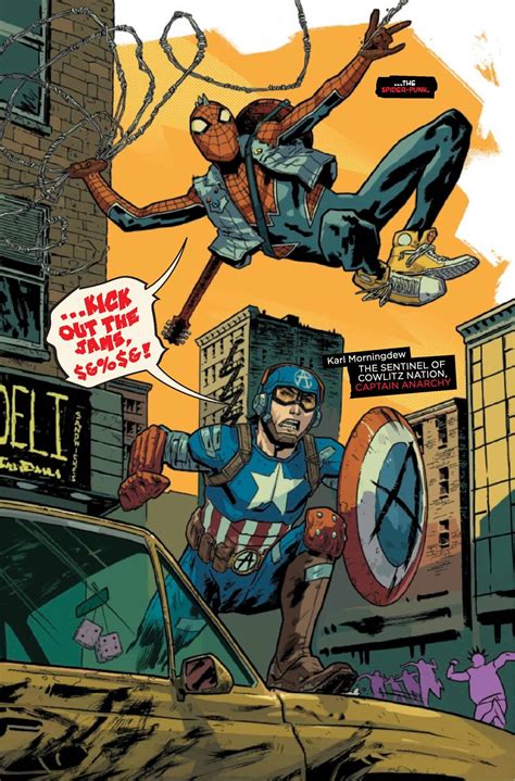 Sneak Peek Preview Of Marvels Spider Punk 1 On Sale 4 6 Comic Watch