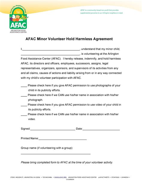 hold harmless agreement templates  template lab