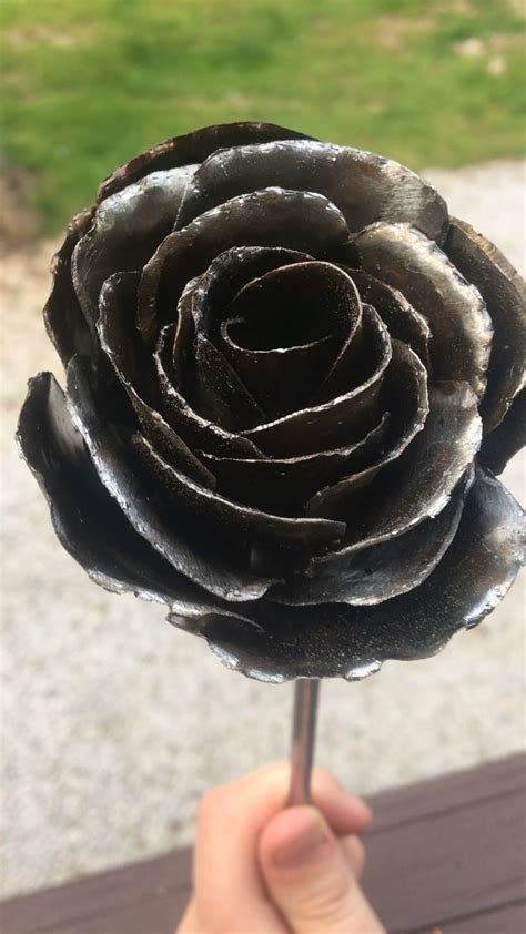 metal rose   flower    die great gift idea
