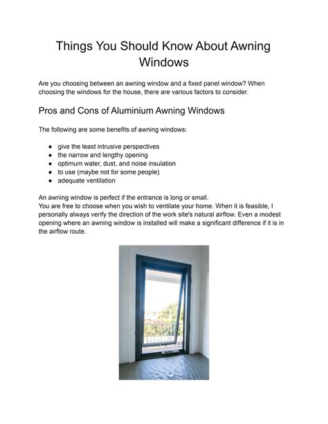 awning windows  aluminiumwindows issuu