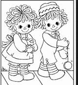 Coloring Pages Raggedy Ann Christmas Animal Andy sketch template