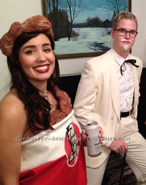 kfc bucket and colonel sanders costumes for couples