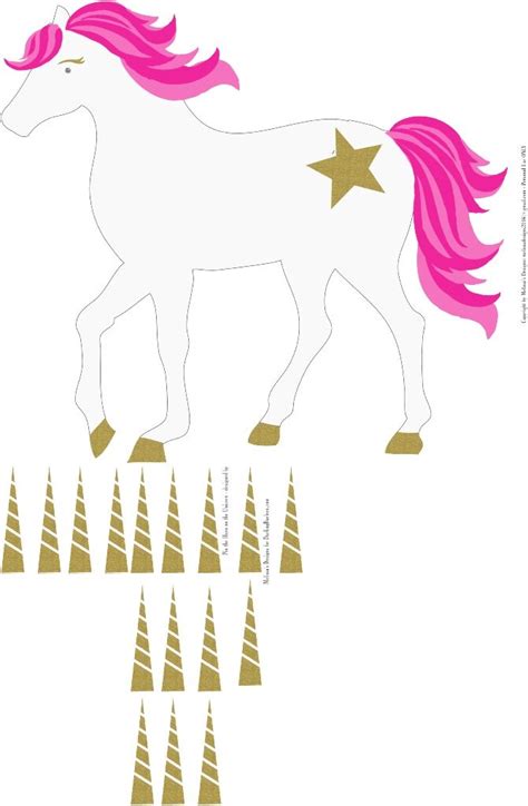 pin  tail   unicorn printable printable templates