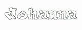 Johanna Name Coloring First Choose Text Color sketch template