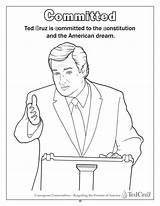 Coloring Pages Immigration Getcolorings Books Ted Cruz Color sketch template
