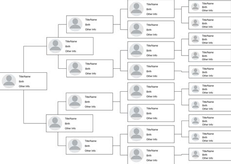 multi generation family tree template family tree template