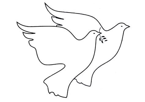 coloring page peace doves  printable coloring pages img