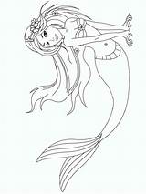 Coloring Mermaid Pages Old Year Kids Printable Girls Girl Color 6year Recommended sketch template