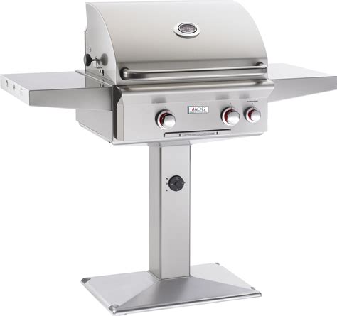 american outdoor grill npt   post mount gas grill    btu primary burners