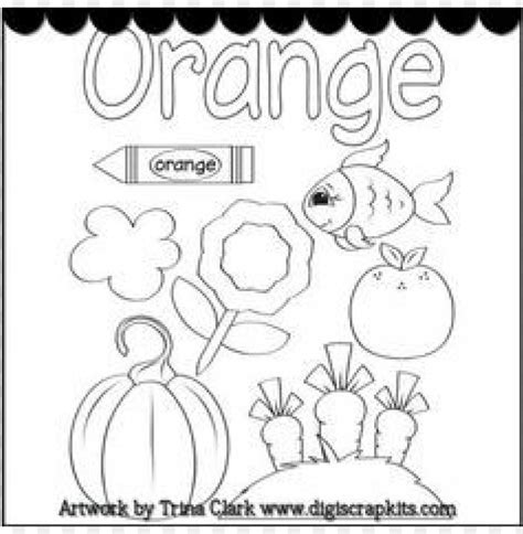 hd png color orange coloring page png transparent