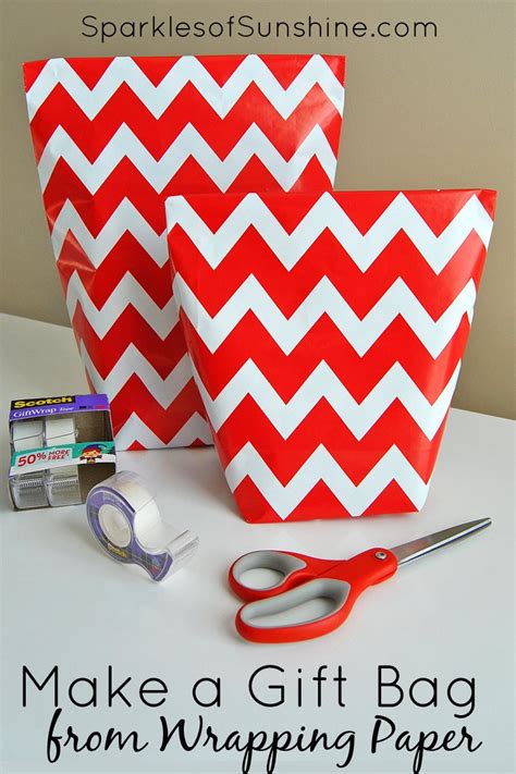 gift bag  wrapping paper   simple steps