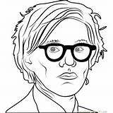Warhol Andy Coloring Pages Coloringpages101 sketch template