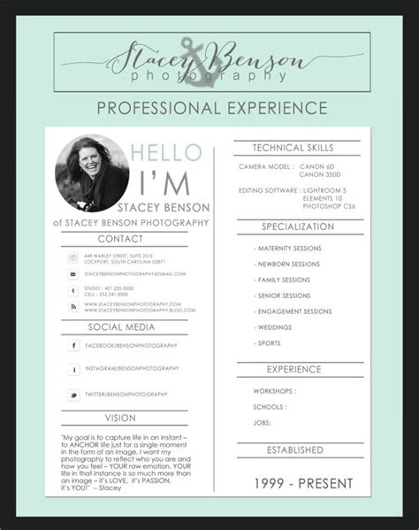photographer resume templates  samples examples format