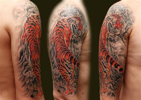 Tiger Japanese Tattoo On Shoulder Idea Best Tattoo Ideas