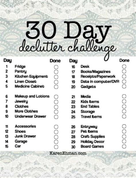Karen Ehman — Love Your Life Friday 30 Day Declutter Challenge