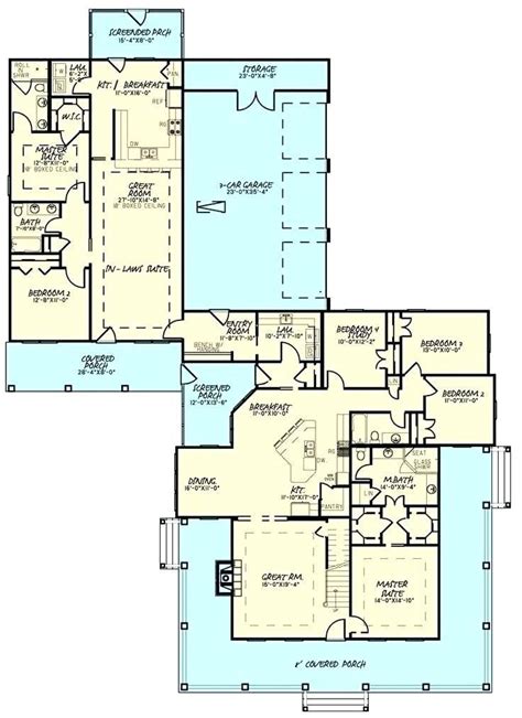 ranch style house plans  inlaw apartment   high  furniture