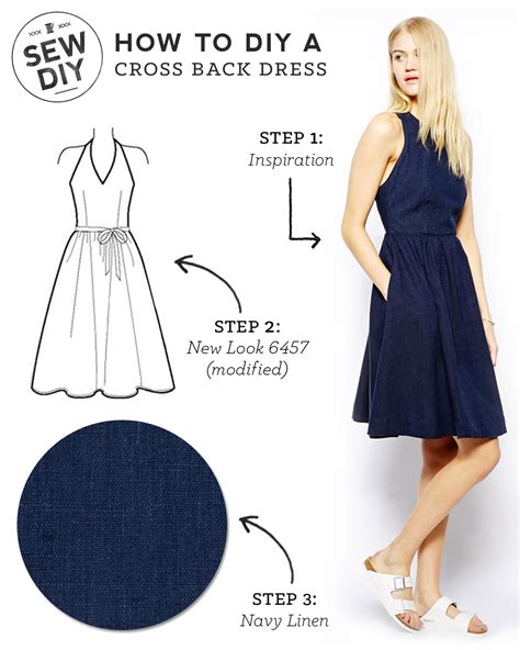 diy outfit cross back dress — sew diy