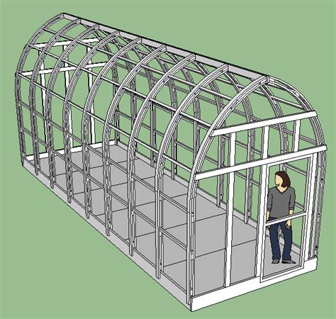 bow roof style stimson greenhouse shed design