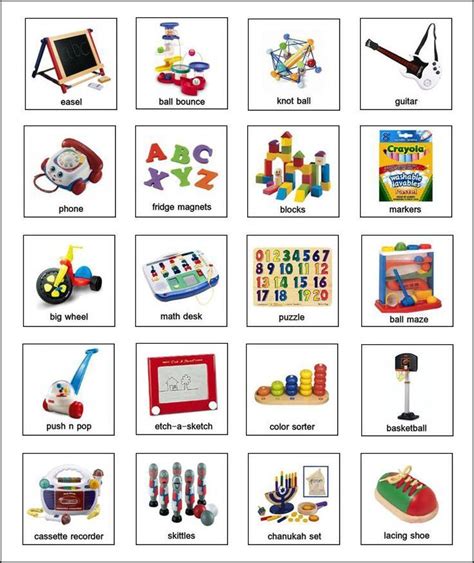 printable pecs cards  pec symbols examples  toy pictures