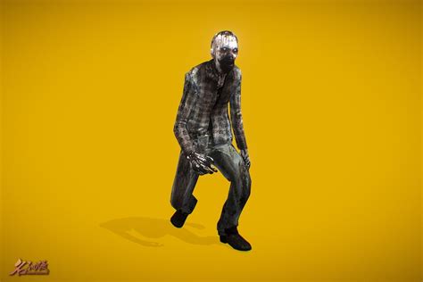 3d model zombies walker cgtrader
