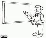 Blackboard Teacher Lavagna Coloring Insegnante Alla Beside Pages Da Colorare Colora Accanto Several Jobs sketch template