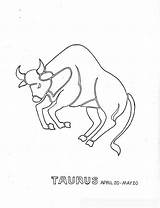 Coloring Taurus Pages Zodiac Printable Getcolorings Getdrawings Color sketch template