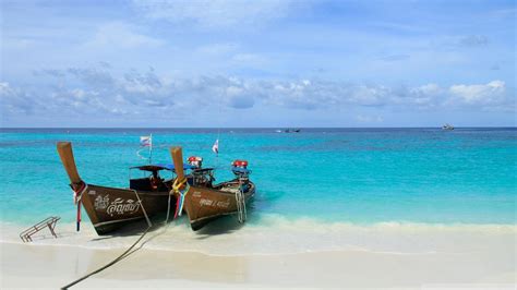 nature summer boats thailand time sea wallpaper [1920x1080]