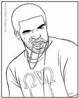 Coloring Drake Pages Rapper American African Easy Drawing Famous Gomez Selena Printable Chains Print People Color Getcolorings Template Getdrawings Rake sketch template