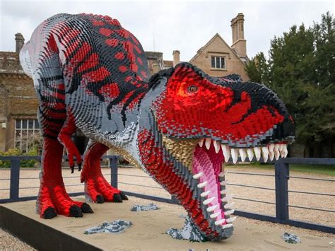 pictures beware  brickosaurs lego dinosaurs invade zoo shropshire star