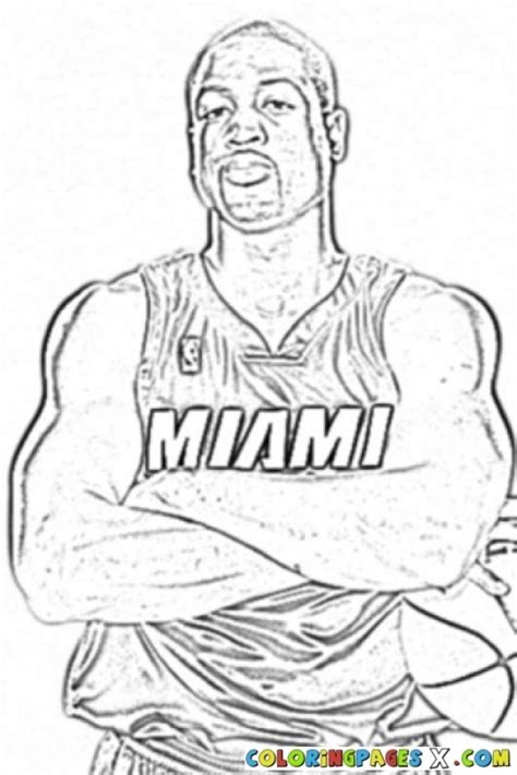 easy nba coloring pages  preschoolers ps