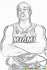 Coloring Pages Nba Easy Dwayne Preschoolers Johnson Print Template sketch template