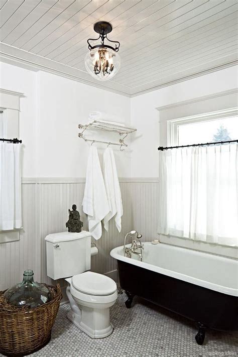 Diy Beadboard Bathroom Ceiling