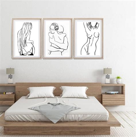Ink Prints Line Drawing Minimalist Sex Drawing Couple Art Nude Etsy