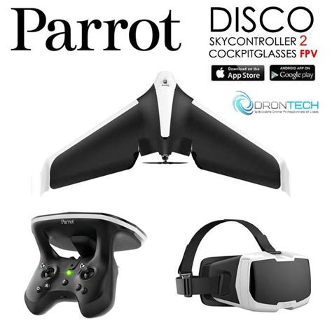 drone parrot disco skycontroller  cockpit glasses drone fnac