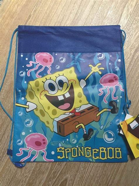 spongebob squarepants drawstring backpack sling bag personalized