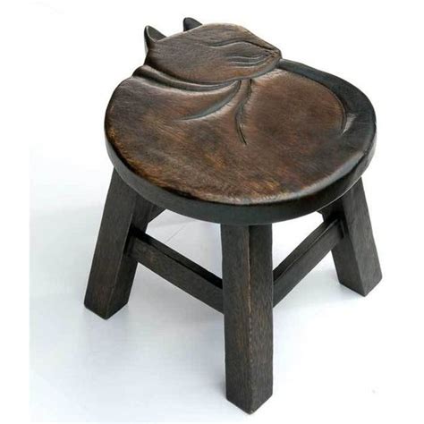 hand carved cat stool stulbchik kreslo taburet pinterest cats  stools