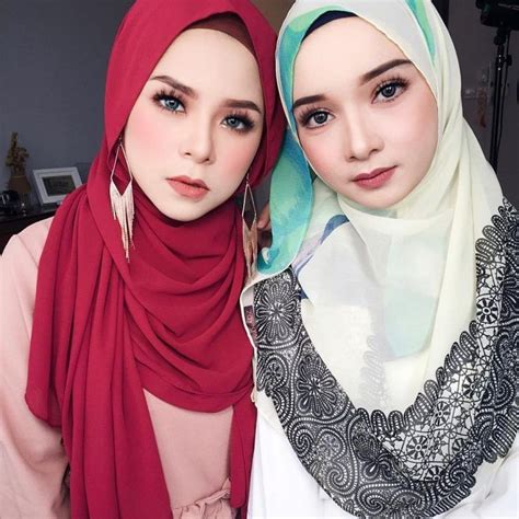 2 gadis melayu comel in 2022 model pakaian jilbab cantik gadis