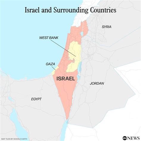 israels geography size put    center  decades  conflict abc news