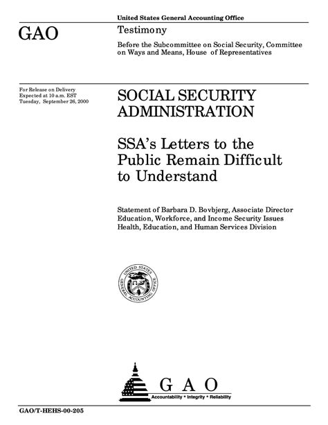 social security administration ssas letters   public remain
