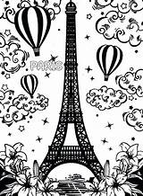 Eiffel Tower Coloring Paris Pages Printable Kids Drawing Easy Print Color Drawings Outline Getdrawings France Getcolorings Pencil Colorings Incredible sketch template