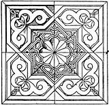 Panel Moorish Square Etc Clipart Medium sketch template