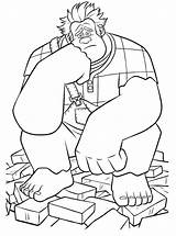 Ralph Sad Coloring Pages Printable sketch template