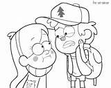 Gravity Falls Coloring Pages Print Color sketch template