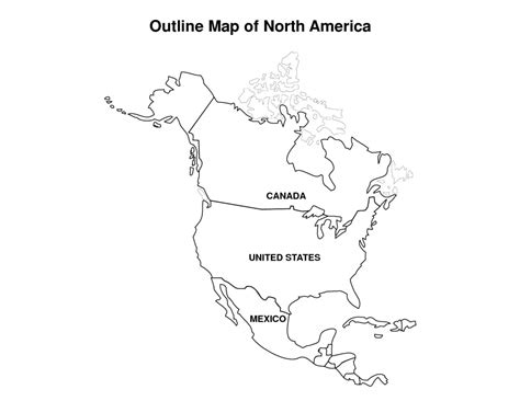 printable map  north america  kids printable maps