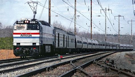 amtrak e60 606 leads an afternoon westbound 17 car passe… flickr