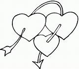 Hearts Cliparts Drawings Ribbons Coloring Pages Large sketch template